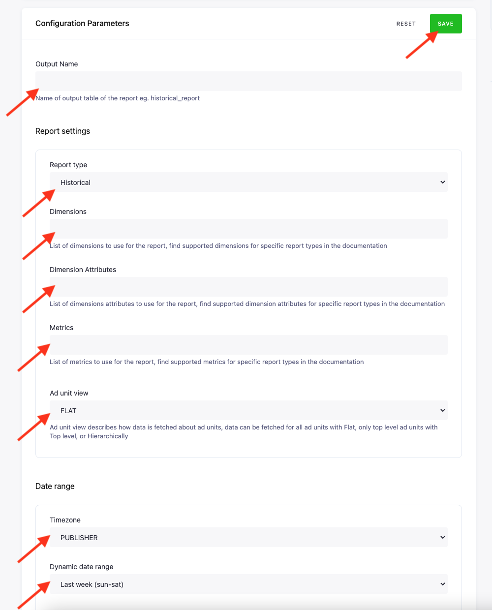 Screenshot - Customer configuration