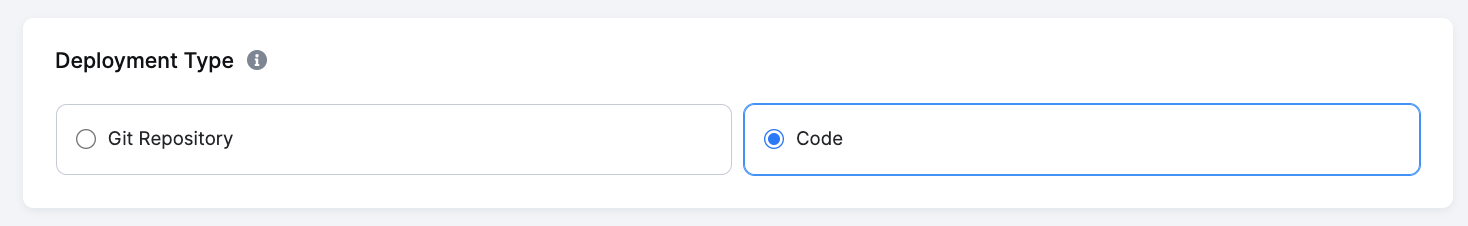 Code deployment