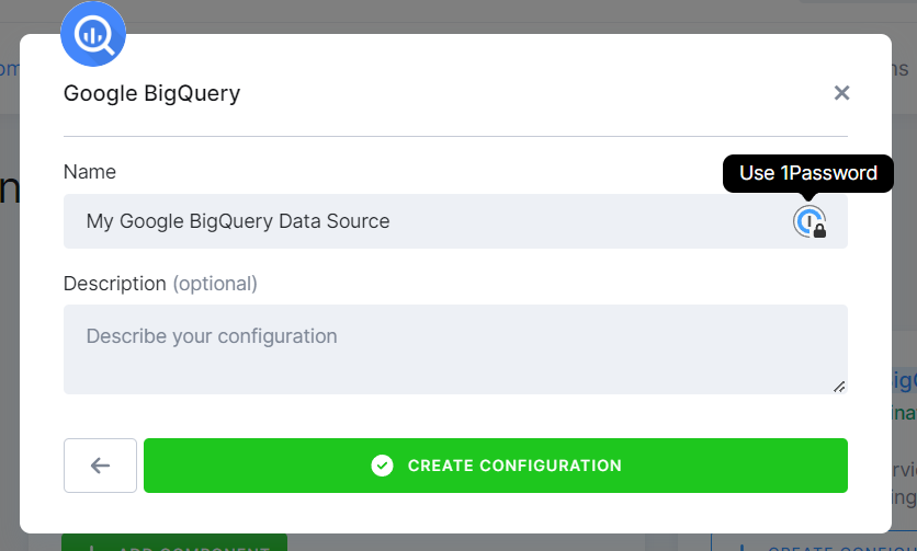 Screenshot - New Configuration Name