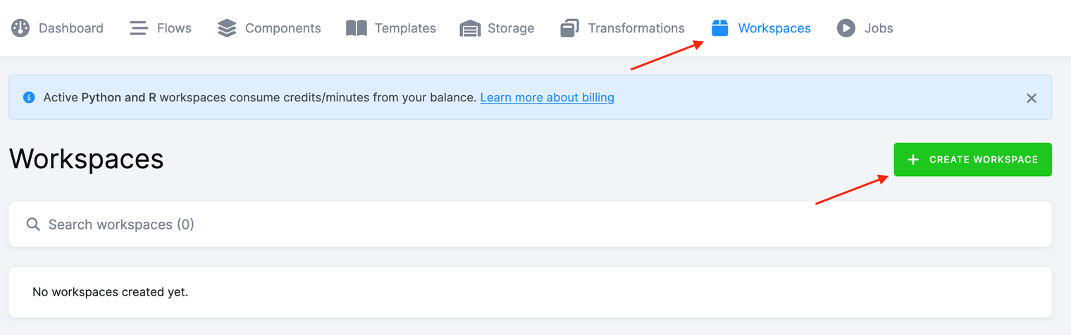 Create Workspace